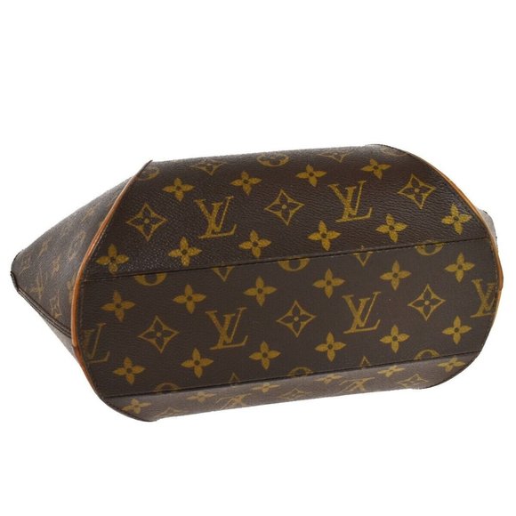 LOUIS VUITTON LV Logos Ellipse MM Hand Bag Monogram Leather Brown M51126 76YD171 - Picture 8 of 16